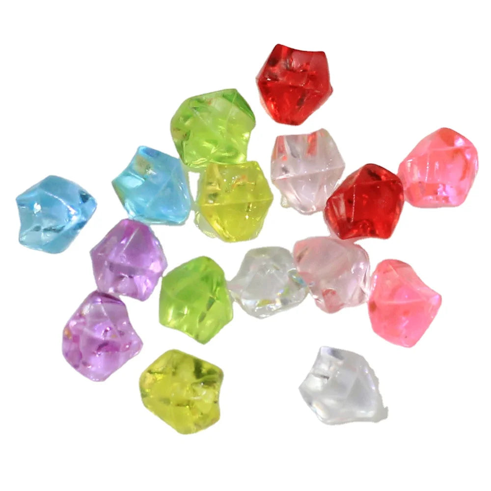 Crushed Ice Rocks Diamonds Plastic Ice Cubes Acrylic Clear Beads Artificial Crystals Gems for Home Decoration