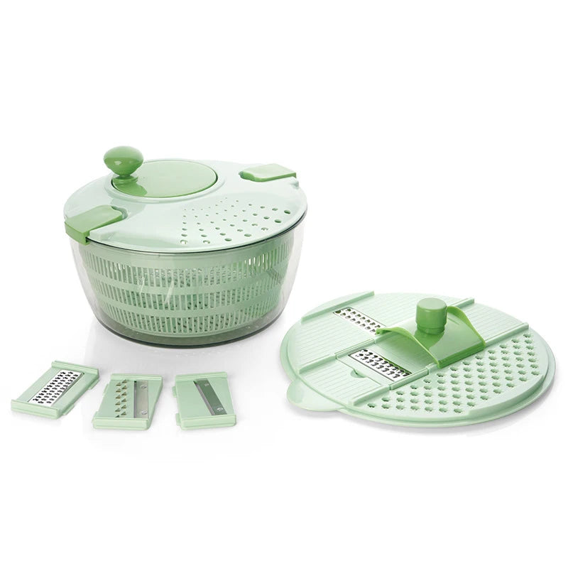 Vegetable Dewaterer Fruit Salad Lettuce Tomato Kitchen Sink Basket Strainer Green Round Hole Plastic Drainer Dehydration Cutting