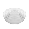 Wholesale Pellucid Round Plastic Plant Saucer Garden Drip Tray Flower Pot Tray for Garden Decoration