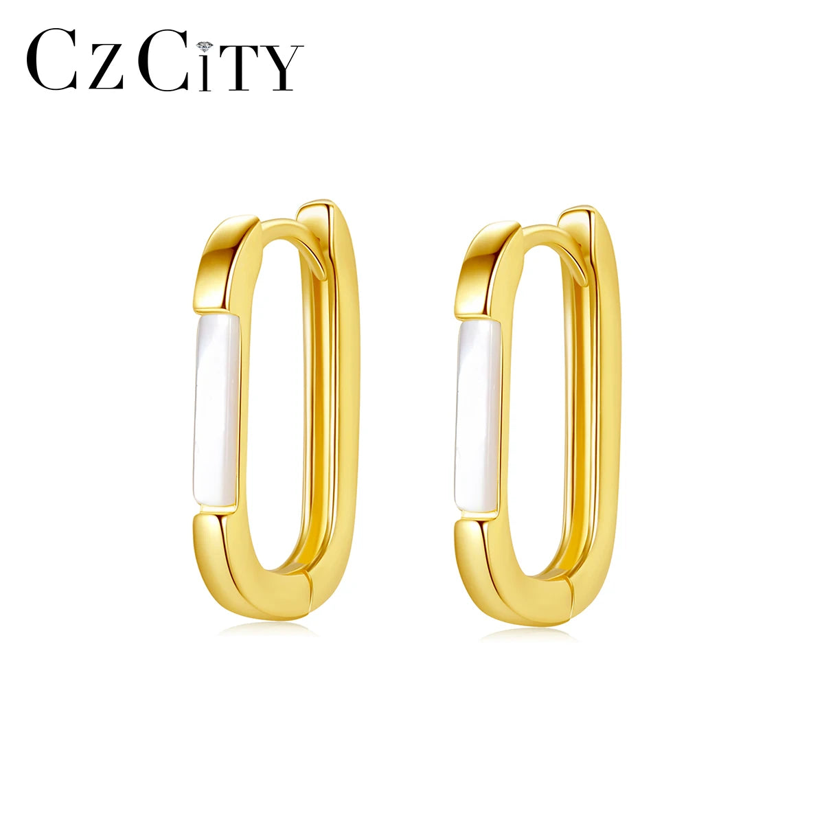 CZCITY Seashell Sea Hoop Gold Statement 2025 Plated Popular Earing Summer Shell Huggie Earring
