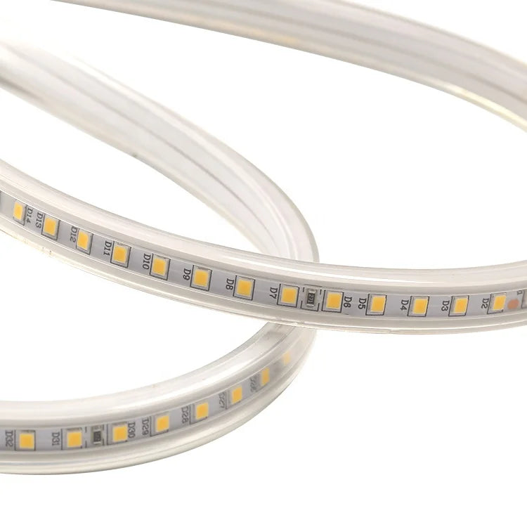 Heat Resistant IP65 120leds/m SMD 2835 AC 110V 127V 220V 260V Waterproof Led Strip Light