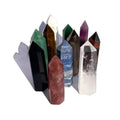 New Arrival Natural Rose Quartz Crystal Points Tower Healing Wand Polished 5-10cm White & Blue for Holiday Decoration & Gift