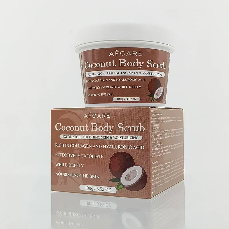 Custom Body Scrub With Logo Sugar Cruelty-free Exfoliator Smoothing and Shea Butter & Coconut Body Scrub Private Label Skin Care