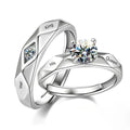 Valentine's Day Ring 40 Styles Moon Star Heart Shape Adjustable Wedding Rings Couple Set