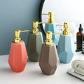 Nordic Style Custom Ceramic Soap Dispenser Bathroom Set Bottle for Kitchen Use