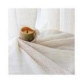 M&Y Home Shaoxing Linen Sheer Curtains Bali Style Semi-Sheer With Jute Breathable and for Lining and Home Textiles