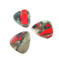 DIY Cheapest Custom African Blood Stone Guitar Picks Crystal Picks