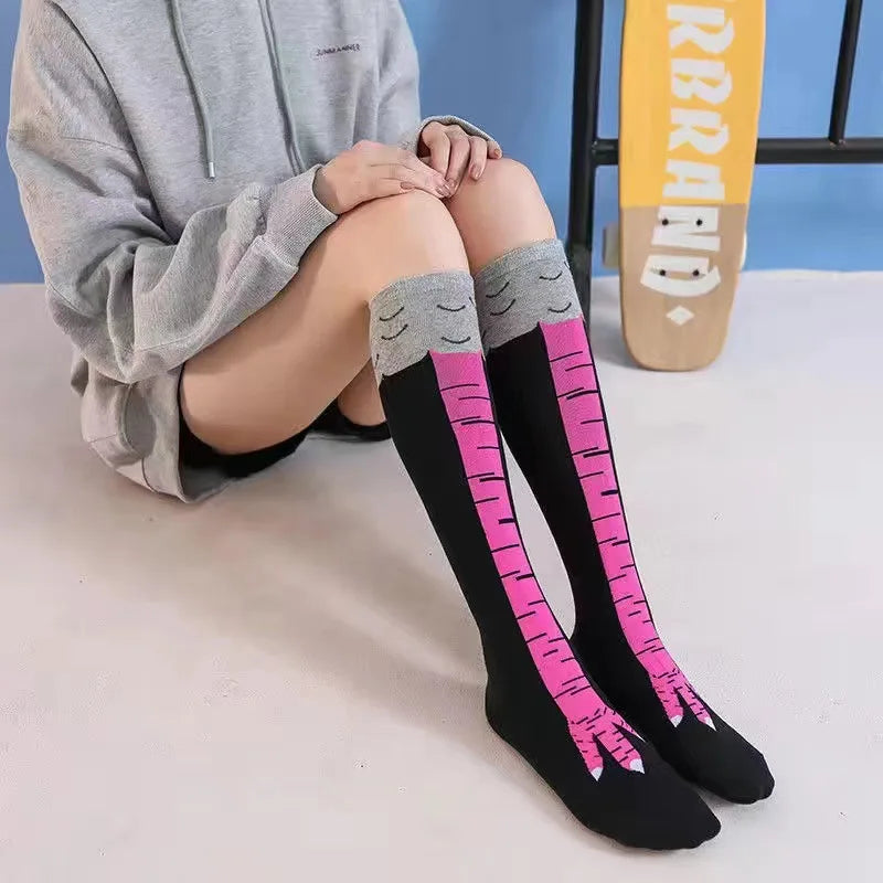 INS Funny Personality Shows Thin Legs Personality Funny Strange Chicken Feet Socks Long Sleeve Socks