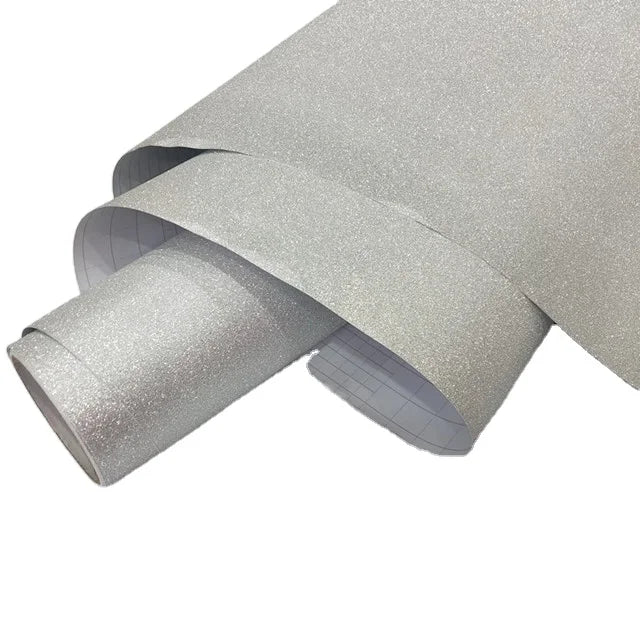 Anolly Guangzhou Factory Promotion Self Adhesive Glitter Wrapping Paper Gift Packing Decoration Film Color Vinyl Rolls