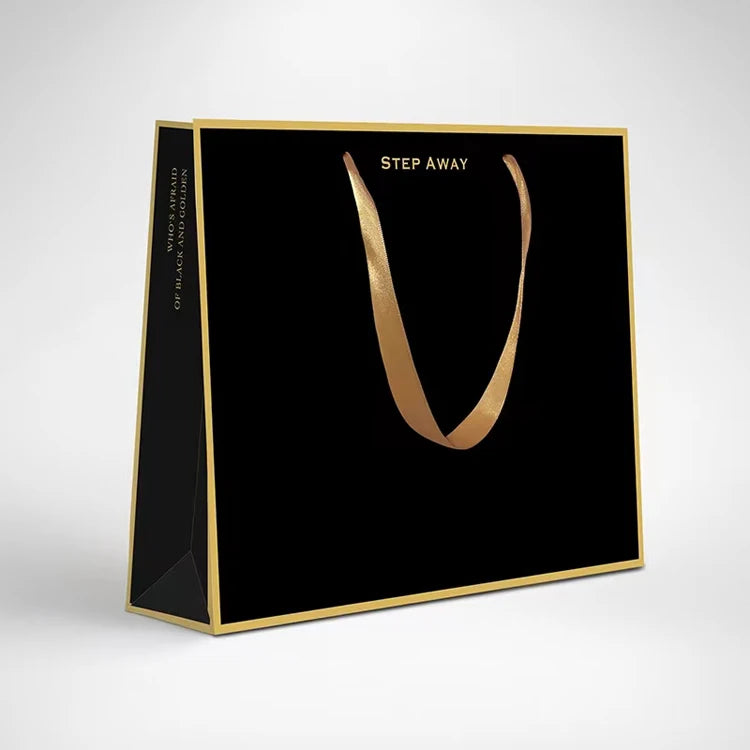 Custom Print Shopping Brown Kraft square Bottom Paper Mailing Bags with Your Own logo