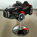 Modern Black Cartoon Wheel Hair Styling Barber Chair for Kids Children