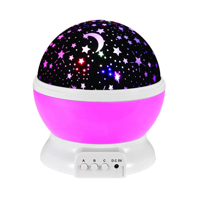 2025 Hot Selling Star Projector Night Light Gift Bed Room Romantic Rotating Lamp for Kids