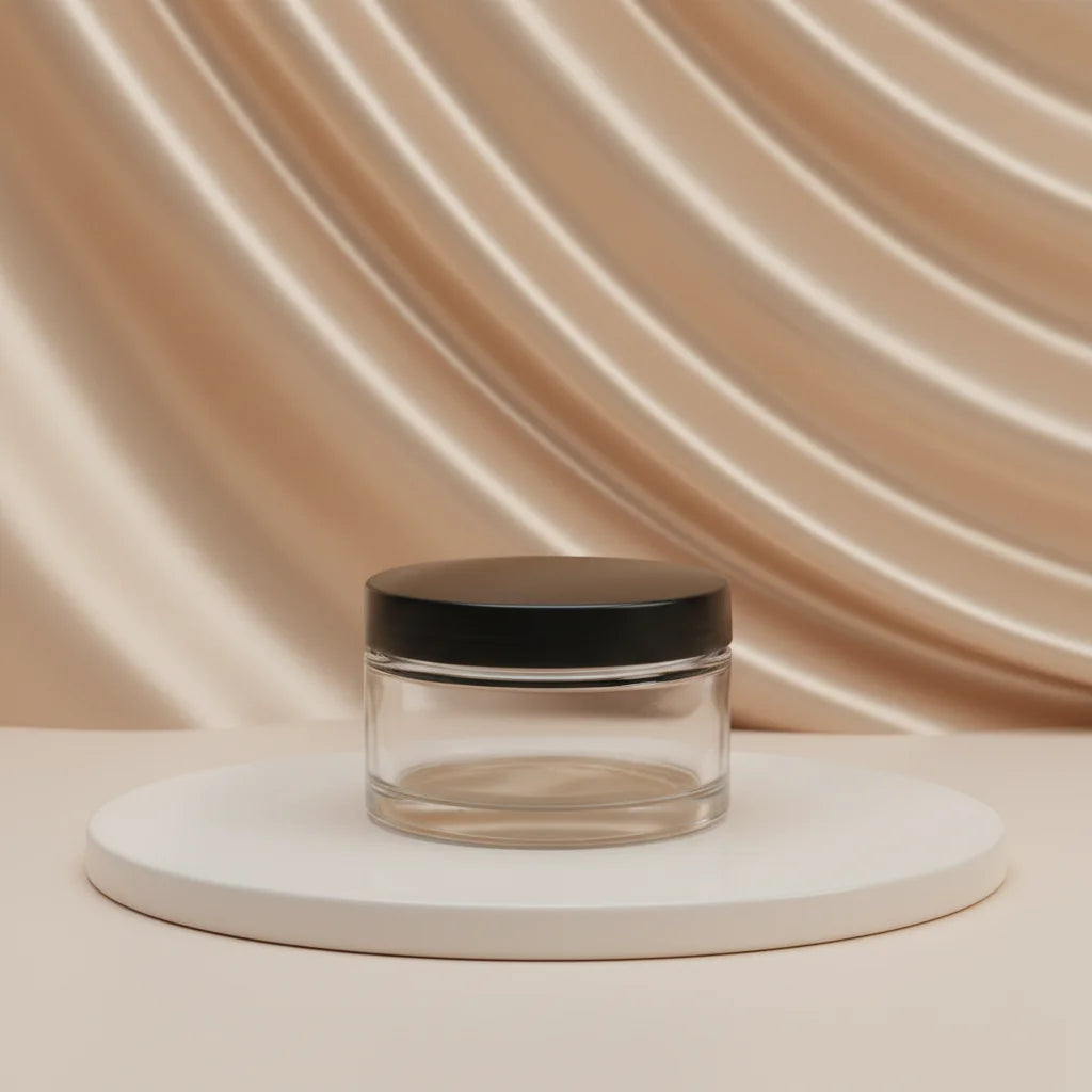 2025 New 200ml Glass Cream Jar Large Capacity Cosmetic Empty Bottle Cream Jars 200g