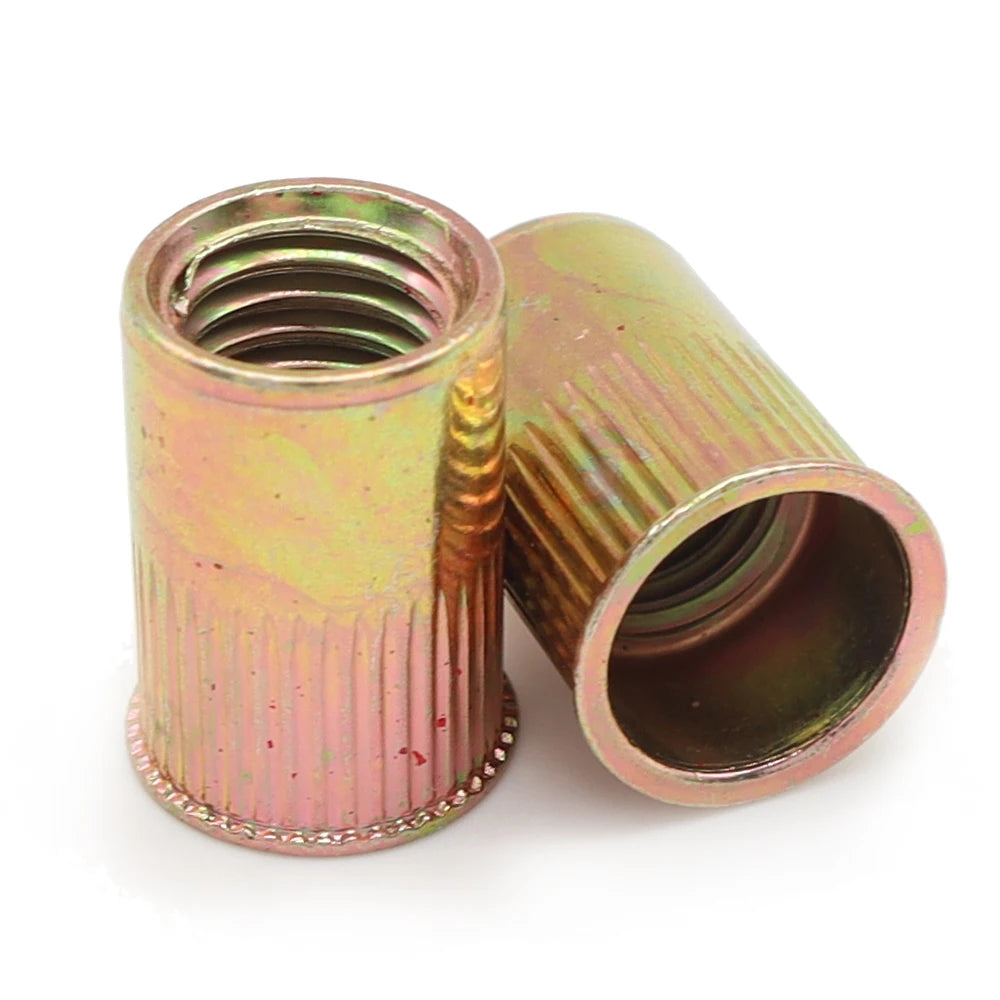 Rivet Nut CSK Flat Reduce Head Knurled Threaded Body Rivet Nut M3 M4 M5 M6 M8 M10 M12 Zinc Plated Inserts Nut