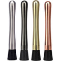Customized Logo 8" & 9" Stainless Steel Cocktail Muddler in Black Silver Copper Gold for Promotions