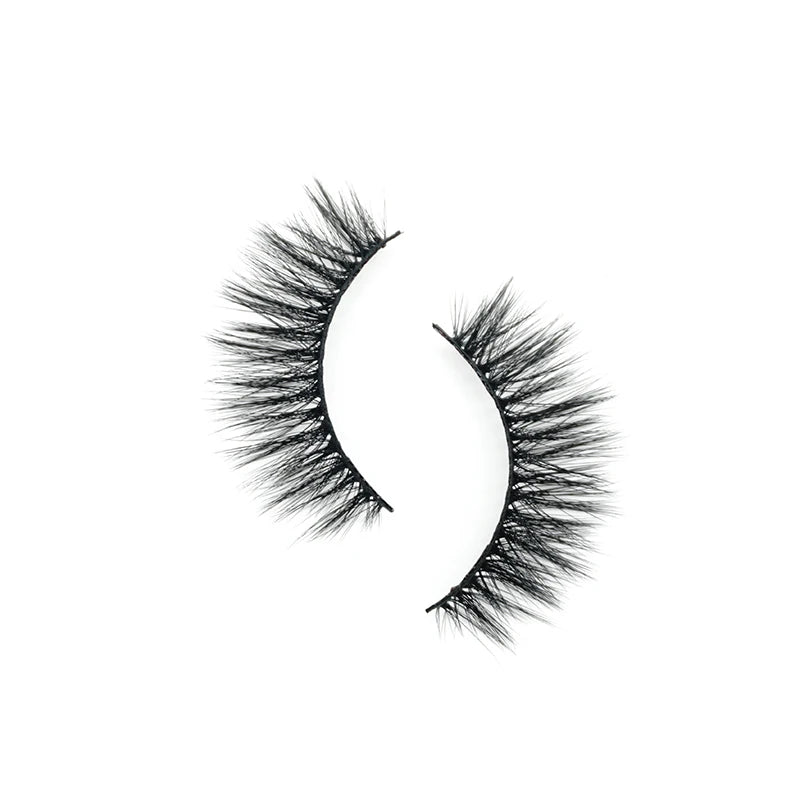 Wholesale Faux Mink Eyelash Natural Private Label Eye Lashes Vendor 15mm 20mm Full Strip Eyelashes