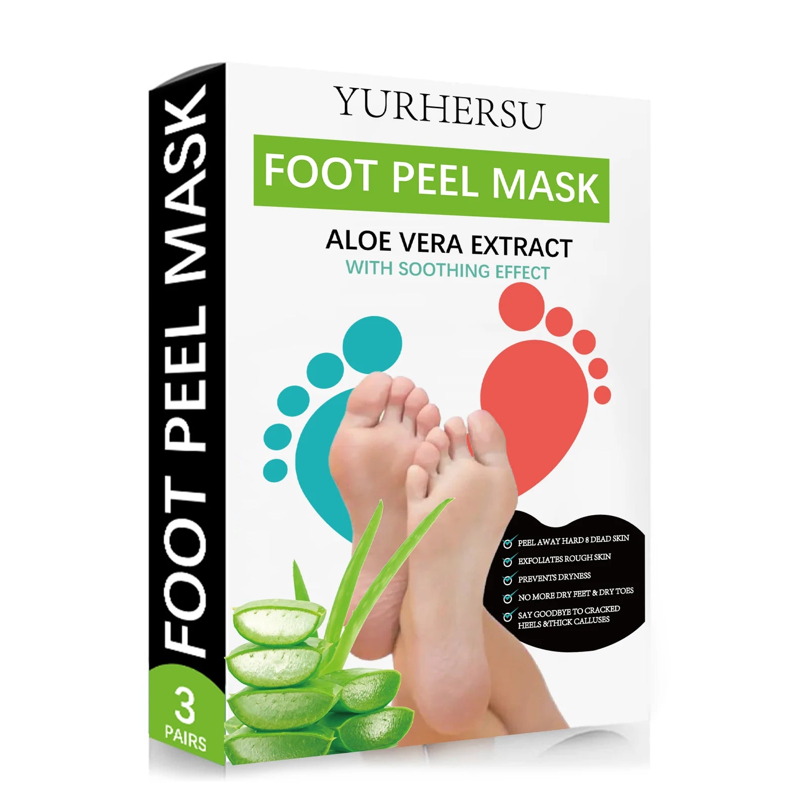 YURHERSU Foot Mask Skin Care Nourishing Sheet Exfoliate Peel  Foot Mask