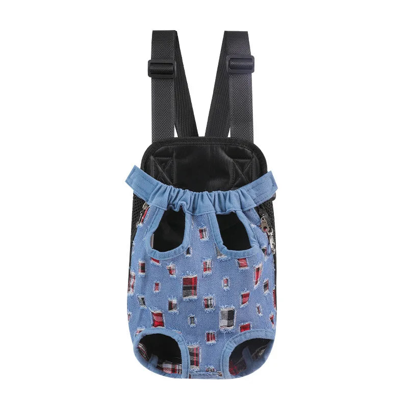 Hot Sale Adjustable Folding Pet Strap Front Backpack Accessories Travel Pet Suspender Cat and Dog Travel Bag Backpack