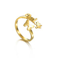 Premium Stainless Steel Gemstone Fashion Rings Custom Logo for Engagement Party or Anniversary Premium Jewelry Material