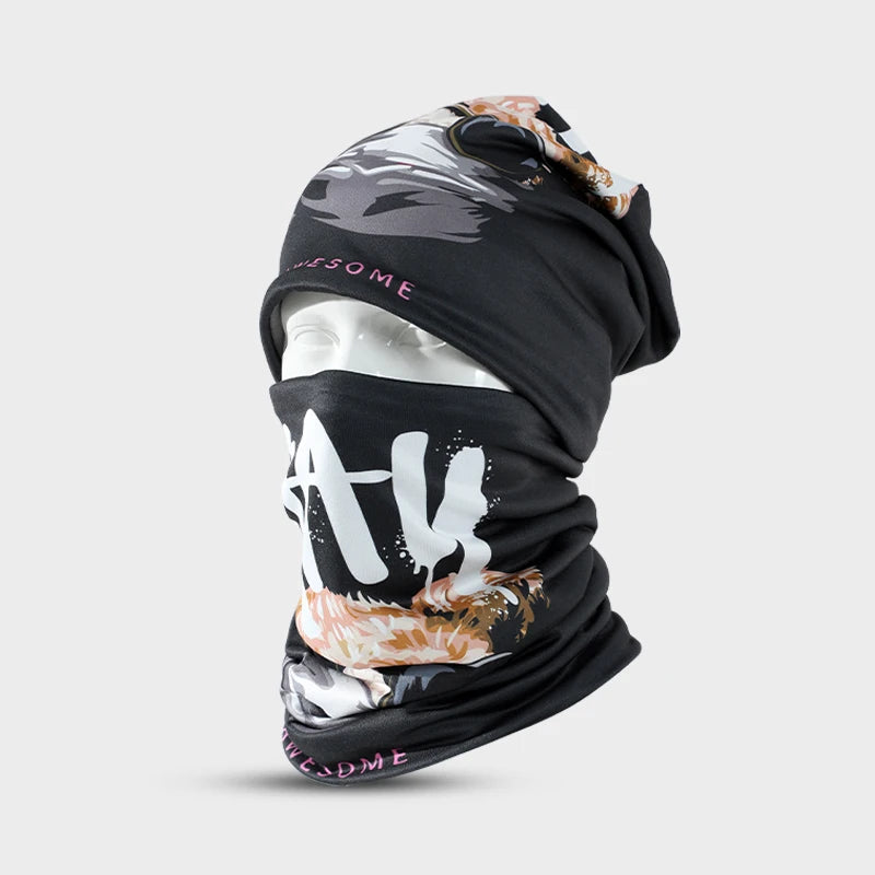 Fashion Sport Man Thermal Motorcycle Driving Winter Hat Scarf Set