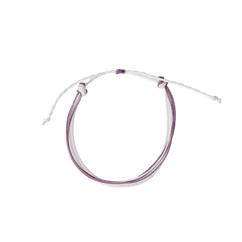 Hand Knitting Multi-layer Wax Rope Bracelet Charm Women Men Gifts KIB170