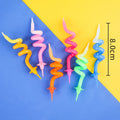 Colorful Handmade Paraffin Wax Cake Topper Spring Shape Birthday & Party Decoration for Easter & Diwali Occasions