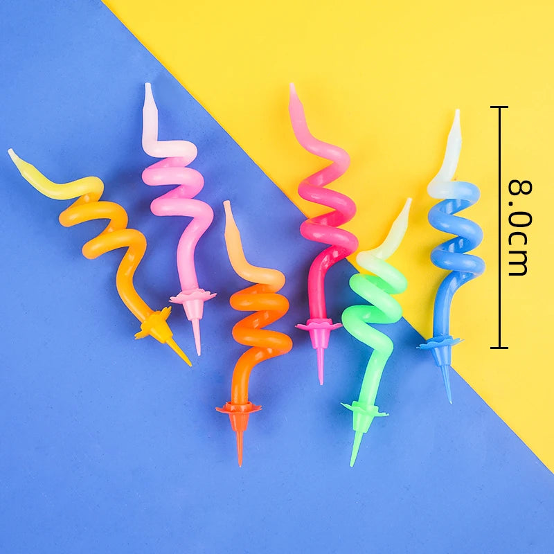 Colorful Handmade Paraffin Wax Cake Topper Spring Shape Birthday & Party Decoration for Easter & Diwali Occasions