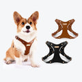 Customized Vegan ECO Vegan Leather Pet Harness Luxury Dog Harness Strong Endurance Breathable Fashionable Private Label Fur
