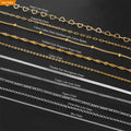 SC-5 Cadena De Plata 925 Italiana Chain Jewelry Wholesale Solid Sterling Silver Cross Box Snake Bead Bamboo Twisted  Link Chains
