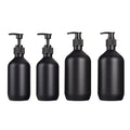 High-grade 300ml 500ml PET Black Frosted Lotion Pump Bottle Refillable Shampoo Conditioner Plastic Packaging Empty Bottle