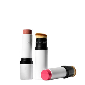 Natural Blush High Pigment Duo Twist up Face Creme Brush Blush Custom Logo Magic Vegan New Cream Stick Blush on Make up Stick
