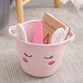 Top Seller Animal Fox Cotton Rope Basket Custom Bathroom Woven Kids Cotton Rope Basket