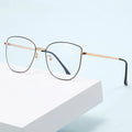 XH91223 Unisex Optical 1pc Metal Squared Copper Blue Light Blocking Eyeglasses Vivid Color Fashionable Decoration for Diamond
