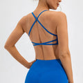 Women's Lightweight Breathable Stretch Active Bra with Thin Straps and Square Neck Soft Fitness Yoga Sports Wear in Stock