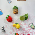 3D Fruit Fridge Magnet Stickers Cartoon Style Creative Modern Design Resin Crafts Embossed Stick Cute Medium Sheet Polyresin