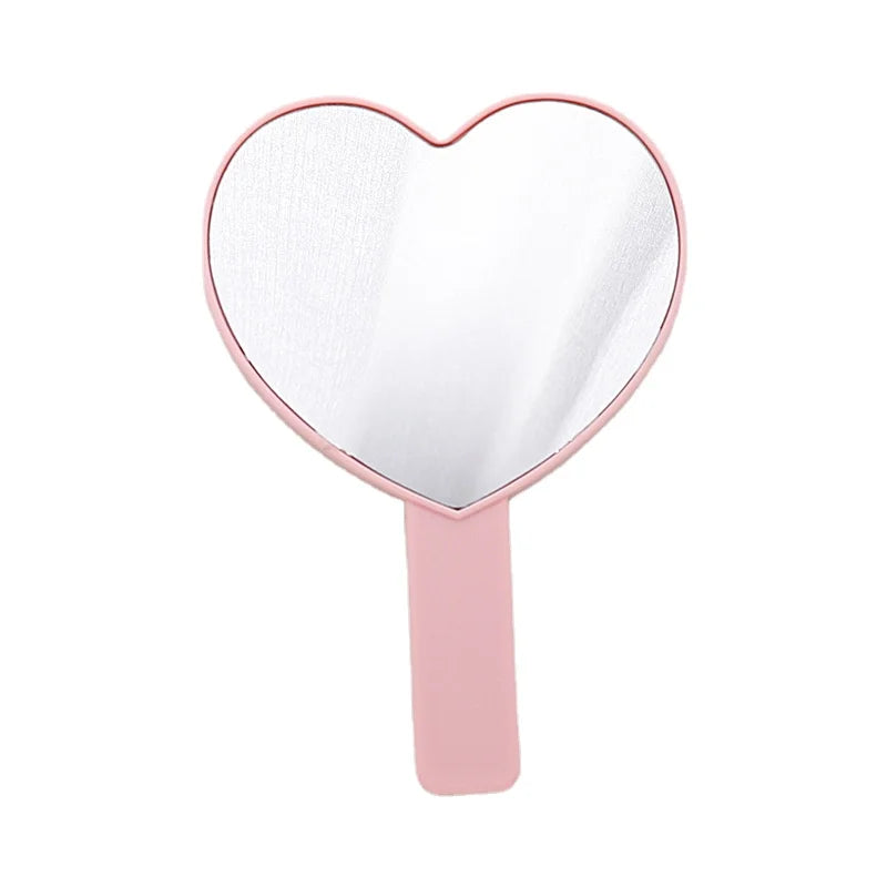 Dolovebeauty Factory Wholesale Custom Private Logo Brand Personalized Glass Finish Desktop Heart Shape Cosmetic Makeup Mirror