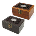 Wedding Gifts for Couples Anniversary Engagement Birthday Custom Handmade Jewelry MDF Wooden Box with Lid for Necklaces