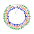3-Piece Summer Trendy Wood Bead Necklace Set for Women Multi-Layer Choker for Beach Vacation Accessory