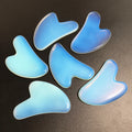 Huiying Hot Selling Opalite Heart Shape V Shape Gua Sha Jade Scraping Massage Tool
