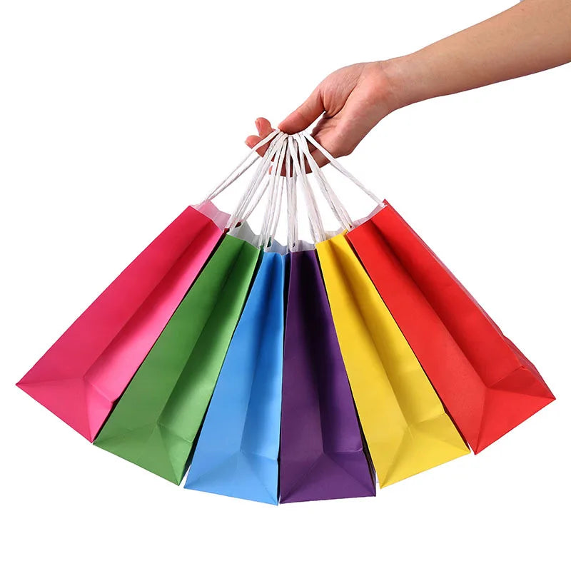 High Quality Kraft Bag Wholesale Custom logo Printed Shopping Bag Kraft Cheap Price Kraft Handle Bag