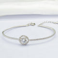 Vintage ROMANTIC Ladies 925 Sterling Silver Zircon New Women Fashion Jewelry Bracelets
