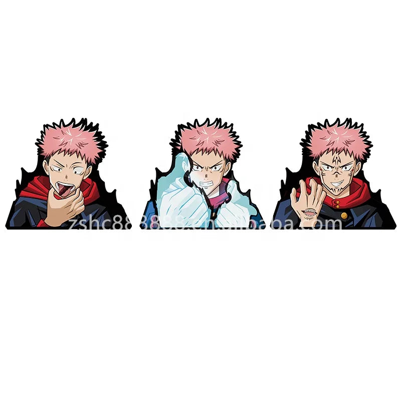 Jujustu Kaisen Anime Decor Character Yuji Motion Stickers Changing Picture in Adhesive Stickers for Room Decor