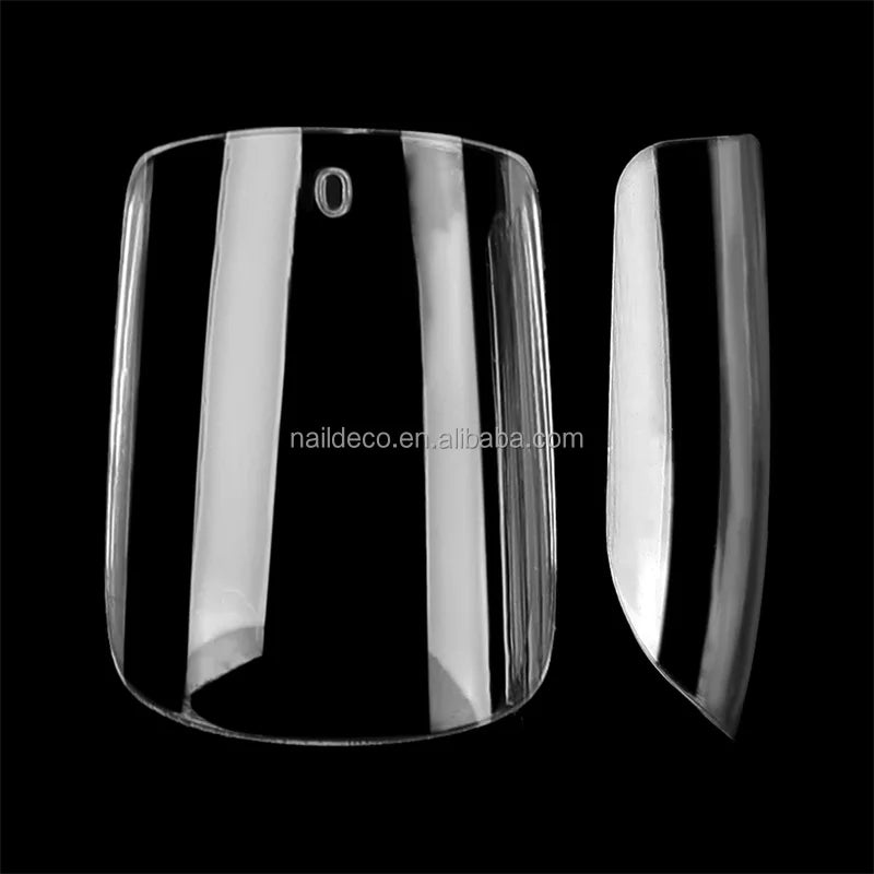 15 Sizes Thin Cuticle Soft Nail Gel Tips Extra Short Square SHAPE  Full Coverage Nail Tips  NADECO