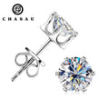 0.1ct-3.0ct Women's Moissanite Diamond Original 925 Sterling Silver All Size Classic Stud Earrings for Women