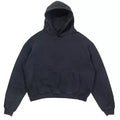 Custom logo Men Oversized Heavyweight Hoodies 100% Cotton Unisex Blank Black Acid Wash Vintage Hoodie Cropped Raw Hem Hoodies