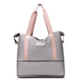 Wholesale Waterproof Gym Sports Duffle Bag Women Nylon Weekend Duffel Bag Custom Logo Large Capacity Girls Style  Travel Bag
