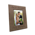 Laser Engraving Leatherette Photo Frame Wedding Photo Frame 4*6