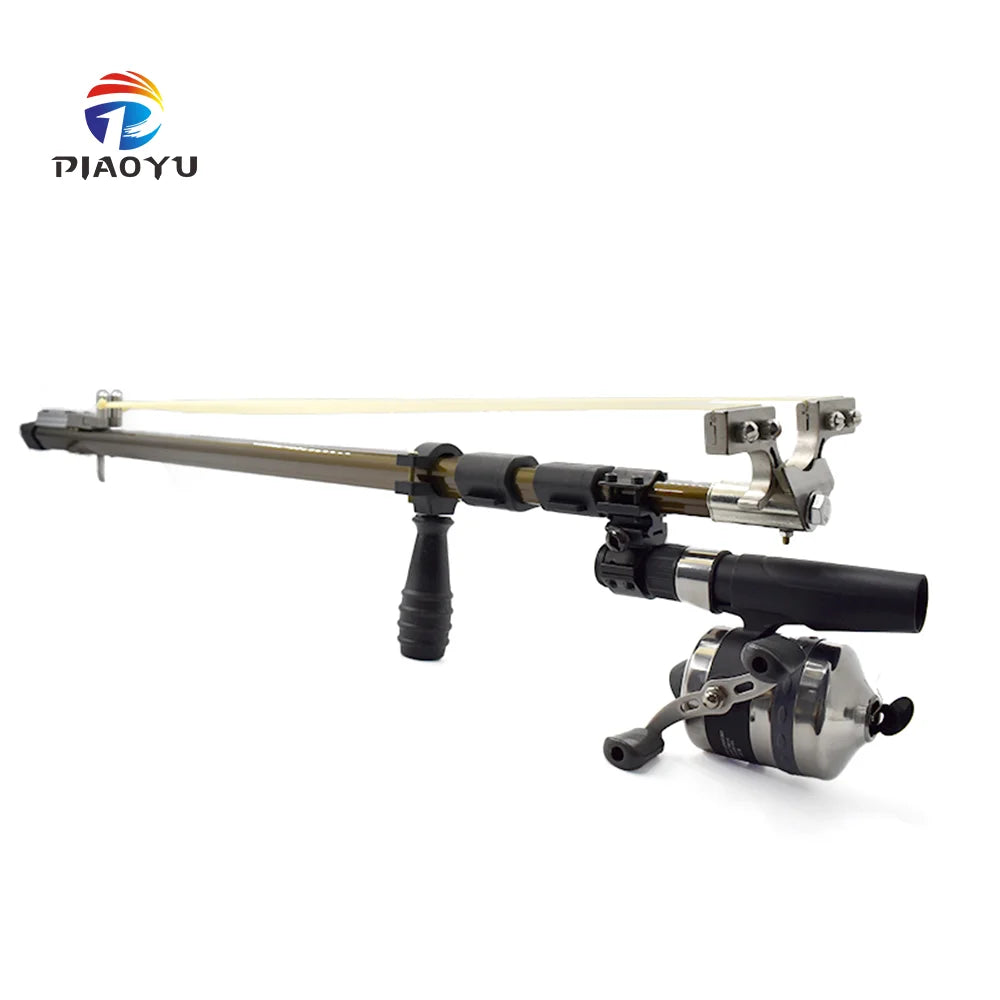 PIAO YU New Gold Long Rod Slingshot Shooting Hunting Outdoor Recreational Shooting Slingshot Competition MegaBDM