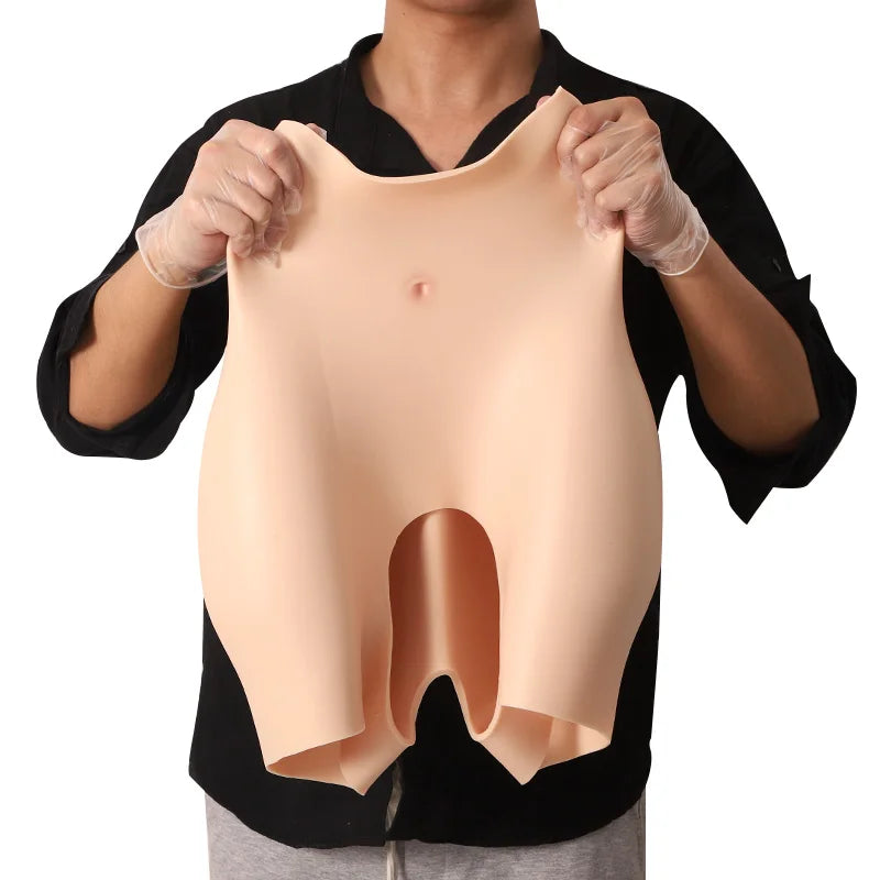 Women's Silicone Butt Enhancer Pad Big Size Artificial Silicon Buttocks Hip Shaper Padded Panties Fake Bum Plus Size Leggings