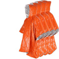 Thermal Keep Warm Waterproof First Aid Survival Gear Orange Sleeveless Hooded Cloak Outdoor Life Emergency Adult Raincoat